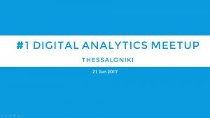 #1 Digital Analytics Meetup title